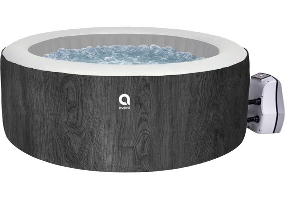 Opblaasbare spa Nice - 6 personen - 204x70 cm - houtlook