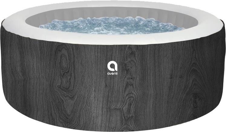 Opblaasbare spa Nice - 6 personen - 204x70 cm - houtlook