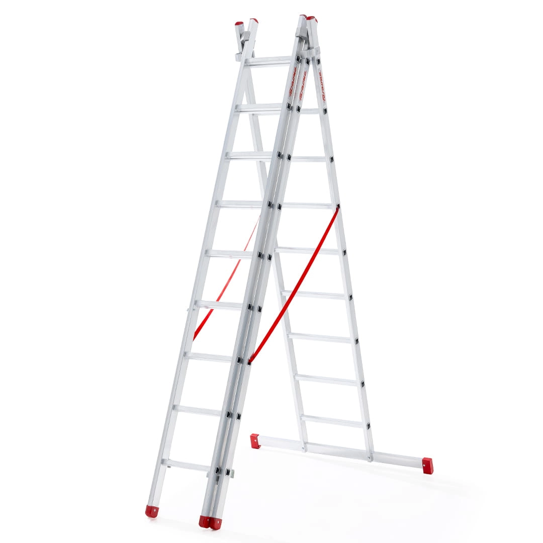 Vouwladder 3x7 treden - werkhoogte 5,30 m - Faraone