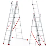 Vouwladder 3x 11 - werkhoogte 7,59 m - Faraone
