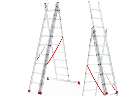 Vouwladder 3x 11 - werkhoogte 7,59 m - Faraone