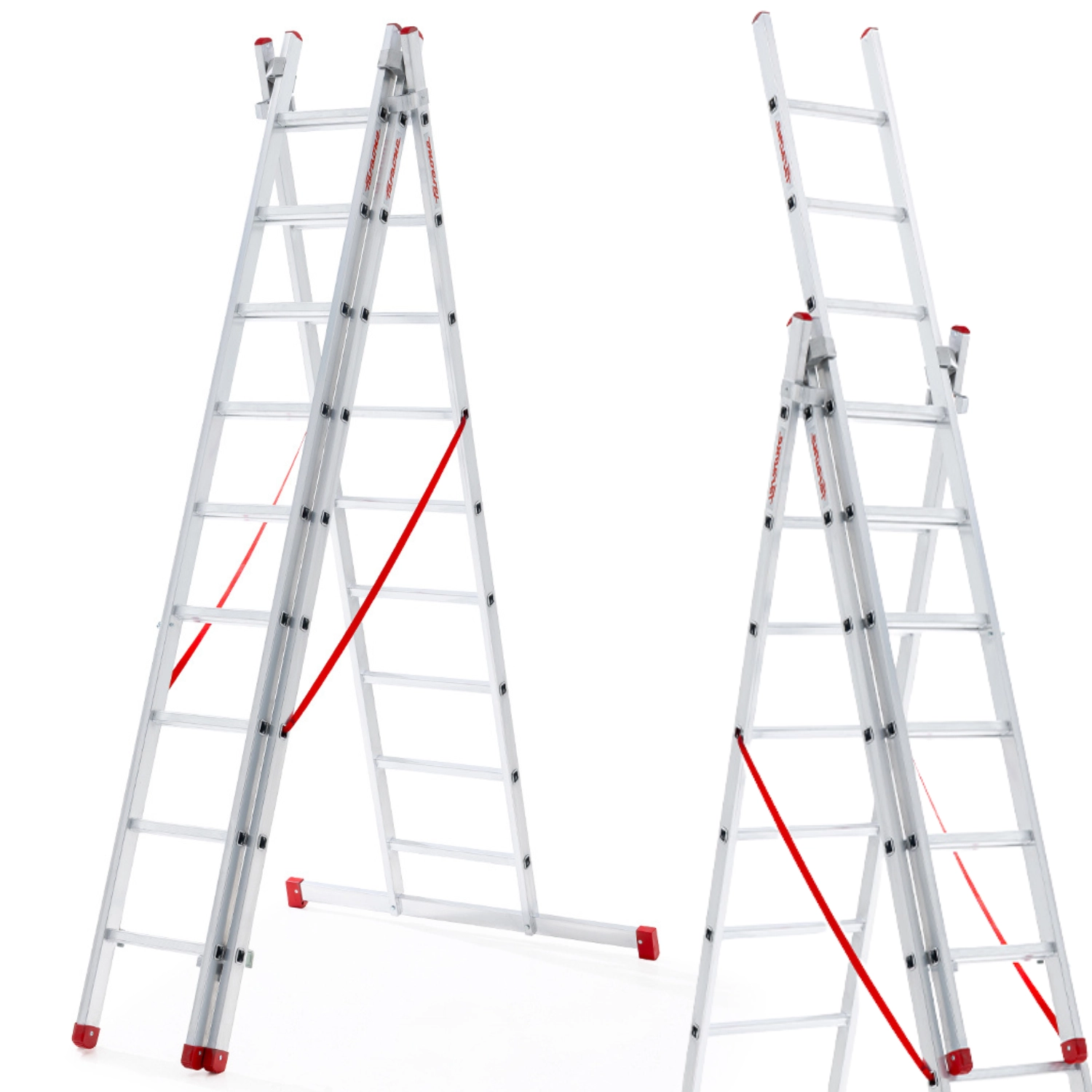 Vouwladder 3x 11 - werkhoogte 7,59 m - Faraone