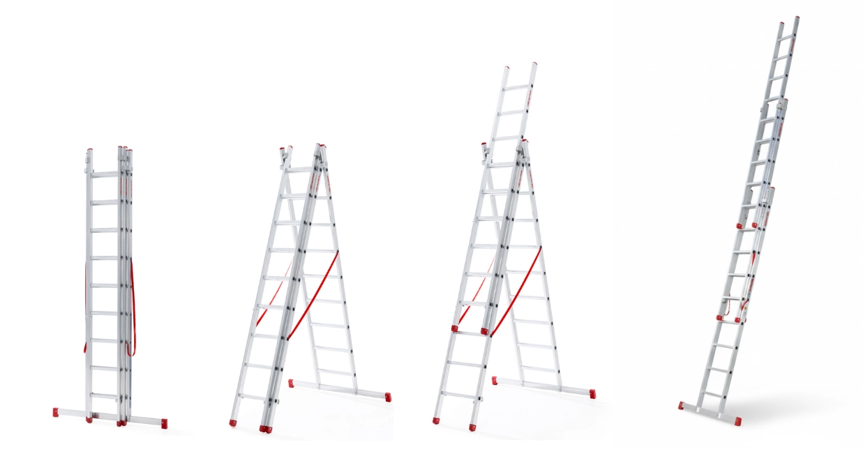 Vouwladder 3x 11 - werkhoogte 7,59 m - Faraone