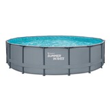 Opzet zwembad - rond 549x132 cm - complete set - grijs