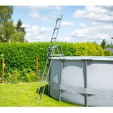 Opzet zwembad - rond 549x132 cm - complete set - grijs