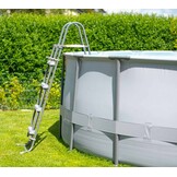 Opzet zwembad - rond 549x132 cm - complete set - grijs