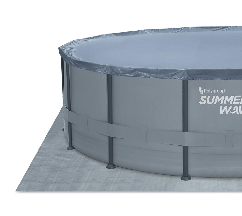 Opzet zwembad - rond 549x132 cm - complete set - grijs