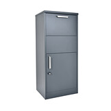 Pakketbrievenbus Pepe - 50x39x114 cm - staal - antraciet