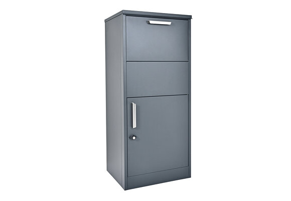 Pakketbrievenbus Pepe - 50x39x114 cm - staal - antraciet
