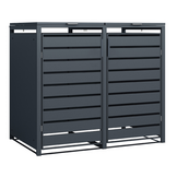 Container ombouw Kubus - 2 containers - 2x 240 L - antraciet