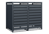Container ombouw Kubus - 2 containers - 2x 240 L - antraciet