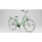 Meisjesfiets - 26 inch - met 3 versnellingen - mintgroen wit