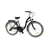 Meisjesfiets 26 inch - stadsfiets 7 versnellingen - zwart