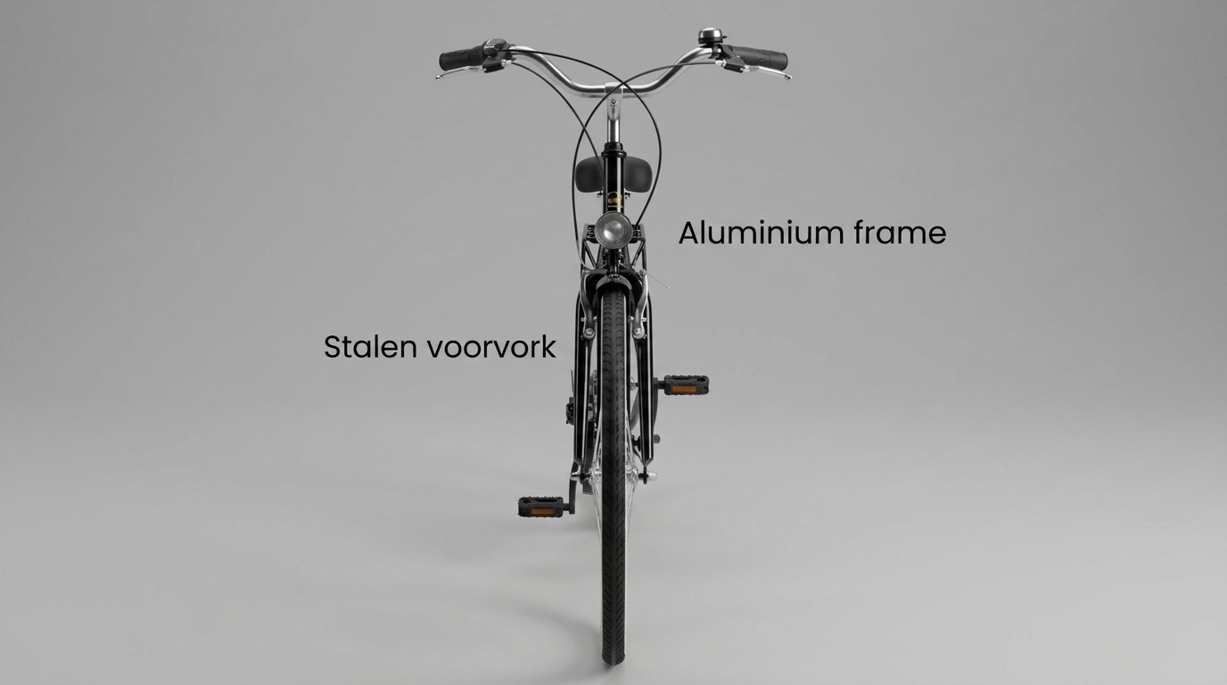 Meisjesfiets 26 inch - stadsfiets 7 versnellingen - zwart