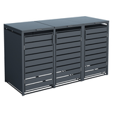 Container ombouw Kubus - 3 containers - 3x 240 L - antraciet