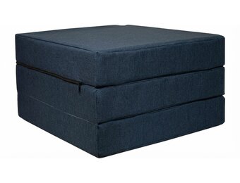 Logeermatras Navy Blue  - opvouwbaar matras - 195x65x10 cm - campingmatras