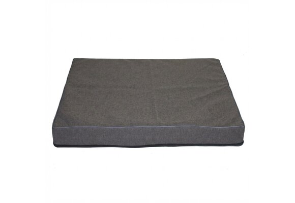 Hondenkussen - maat M - 50x60x8cm - wasbaar - donkergrijs