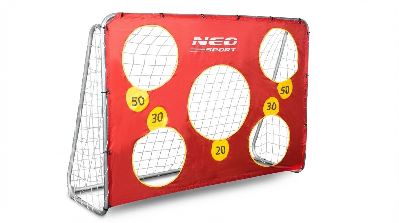 Voetbaldoel - 215x153x76 cm - met richtoefening - buiten gebruik