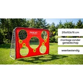 Voetbaldoel - 215x153x76 cm - met richtoefening - buiten gebruik