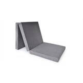 Logeermatras grijs - opvouwbaar matras - 195x80x10 cm - campingmatras