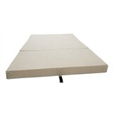 Logeermatras - camping matras - reismatras - opvouwbaar matras - 80 x 200 x 10 - creme