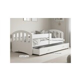 Wit houten bed 200x90cm | Koudschuim matras & lade | MDF/Grenen