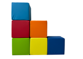 Foam blokken - soft play bouwblokken - 6 delig - multicolor