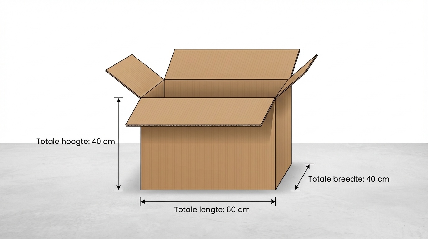 Verzenddozen - kartonnen dozen - 60x40x40cm - 3 laags 50 stuks