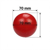 Ballenbak ballen rood (70mm) 100 stuks