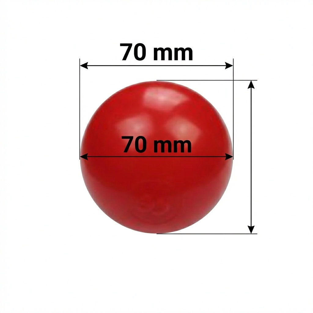 Ballenbak ballen rood (70mm) 100 stuks