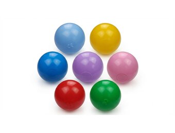 Ballenbak ballen 500 stuks 7cm, rood, groen, paars, roze, geel, blauw