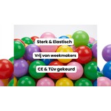 Ballenbak ballen 500 stuks 7cm, rood, groen, paars, roze, geel, blauw