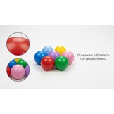 Ballenbak ballen 500 stuks 7cm, rood, groen, paars, roze, geel, blauw