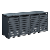 Container ombouw Kubus - 4 containers - 4x 240 L - antraciet