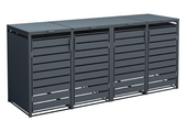 Container ombouw Kubus - 4 containers - 4x 240 L - antraciet