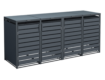 Container ombouw Kubus - 4 containers - 4x 240 L - antraciet