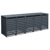 Container ombouw Kubus - 5 containers - 5x 240 L - antraciet
