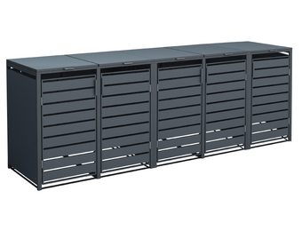Container ombouw Kubus - 5 containers - 5x 240 L - antraciet