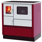 Houtfornuis - 75x60x85cm - 8kW - rood grijs - A+