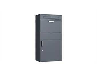 Pakketbrievenbus groot - 150 cm - staal - antraciet