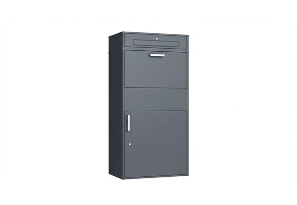 Pakketbrievenbus groot - 150 cm - staal - antraciet