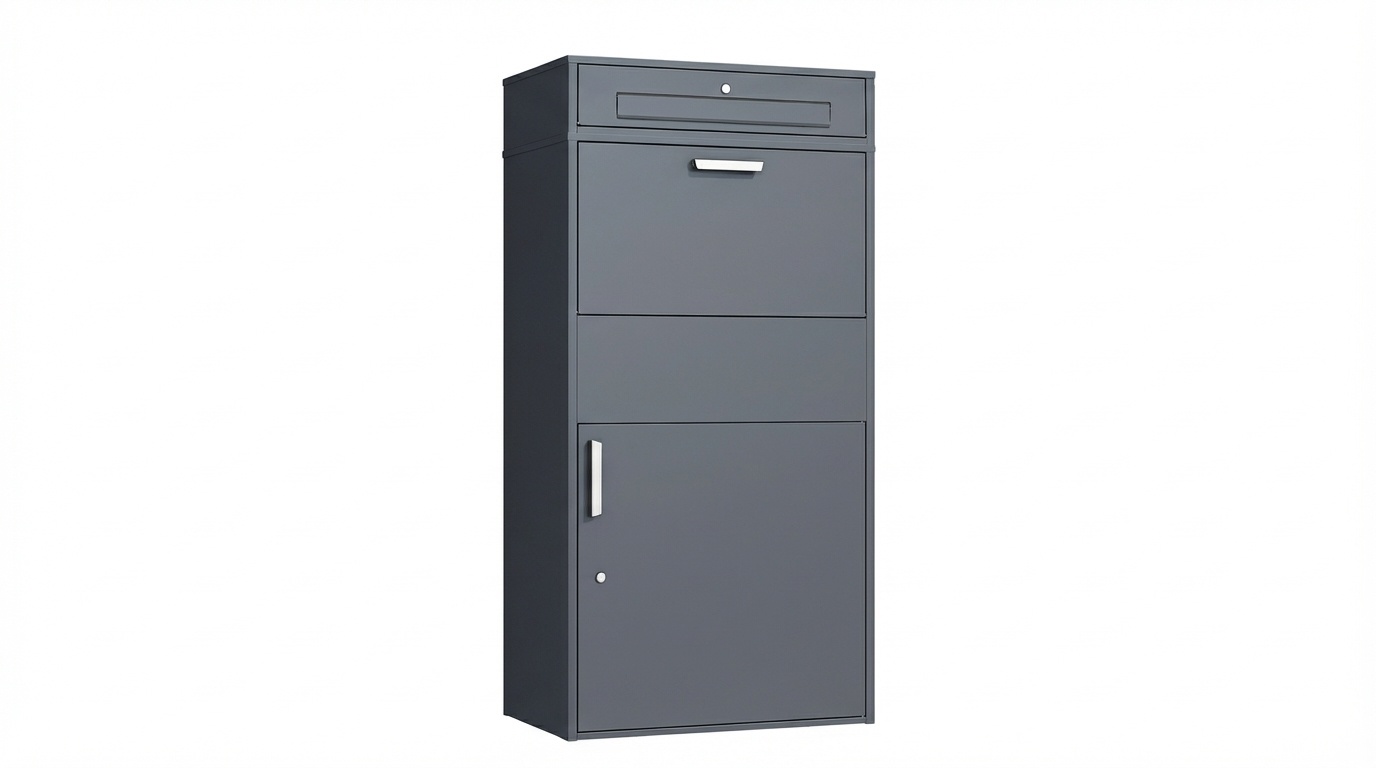 Pakketbrievenbus groot - 150 cm - staal - antraciet