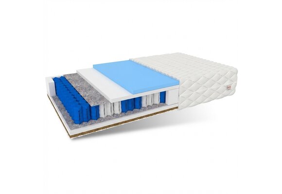 Matras 140x200 pocketvering: 7 zones, 20cm dik, medium