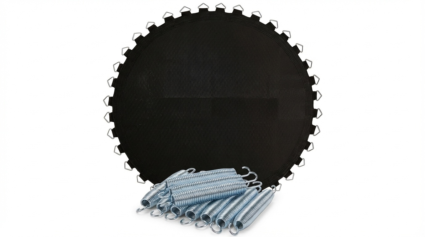 Trampoline springmat & veren set - 72 veren - 12 Ft - 364 cm tot 374 cm diameter