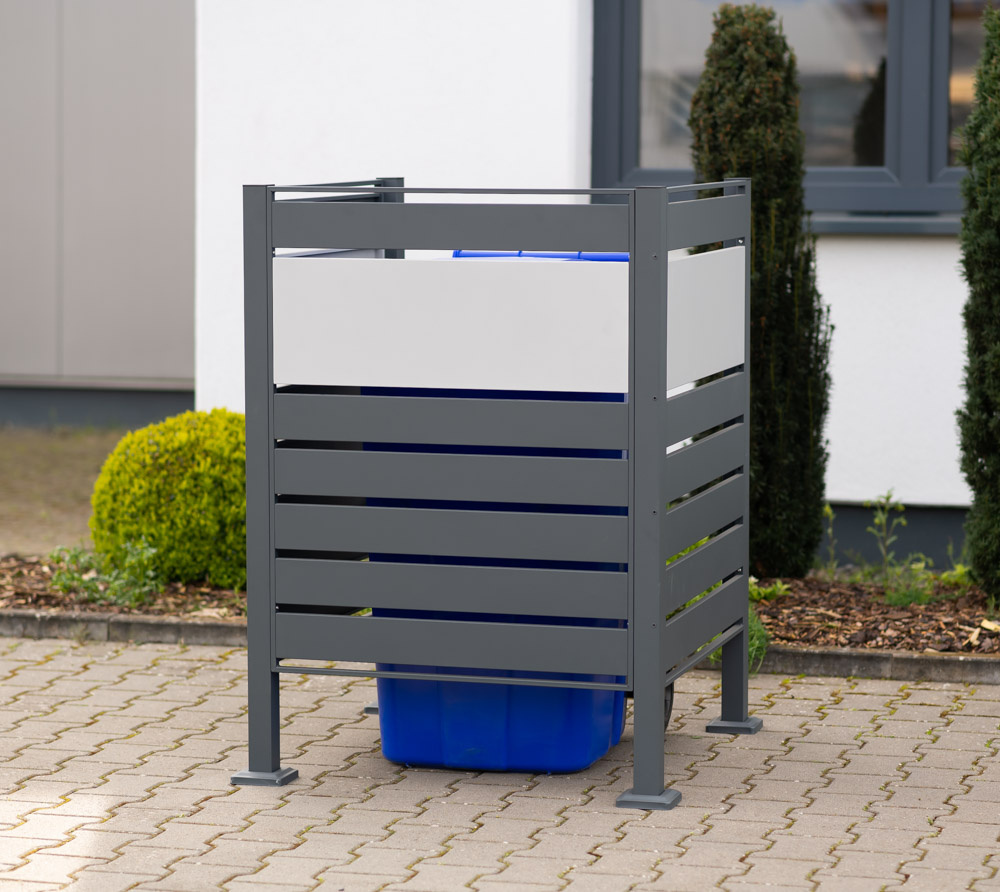 Kliko ombouw Planum - 3 panelen - 1 container 240 L - grijs mix