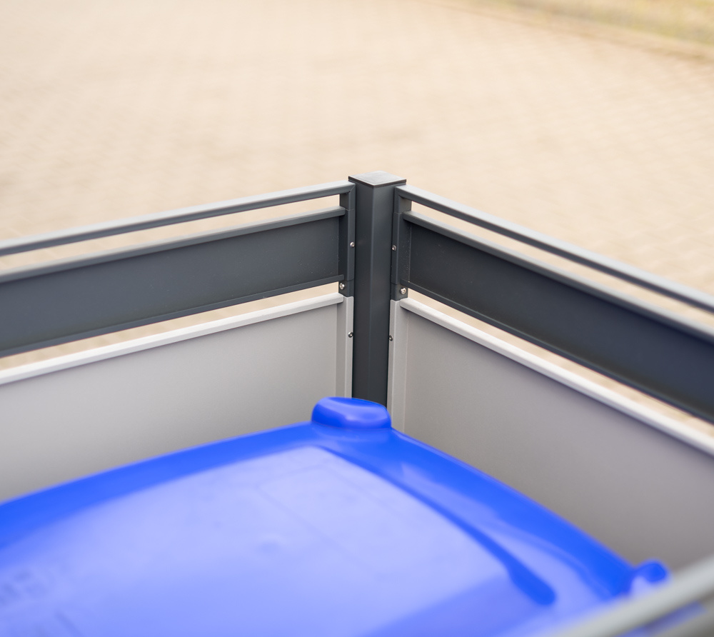 Kliko ombouw Planum - 3 panelen - 1 container 240 L - grijs mix