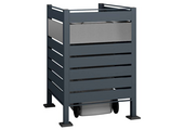 Kliko ombouw Planum - 3 panelen - 1 container 240 L - grijs mix