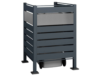 Kliko ombouw Planum - 3 panelen - 1 container 240 L - grijs mix