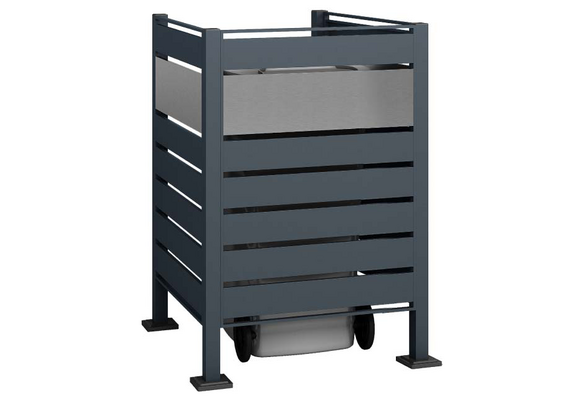 Kliko ombouw Planum - 3 panelen - 1 container 240 L - grijs mix