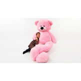 Grote knuffelbeer 2,2 meter roze 220 cm XXL